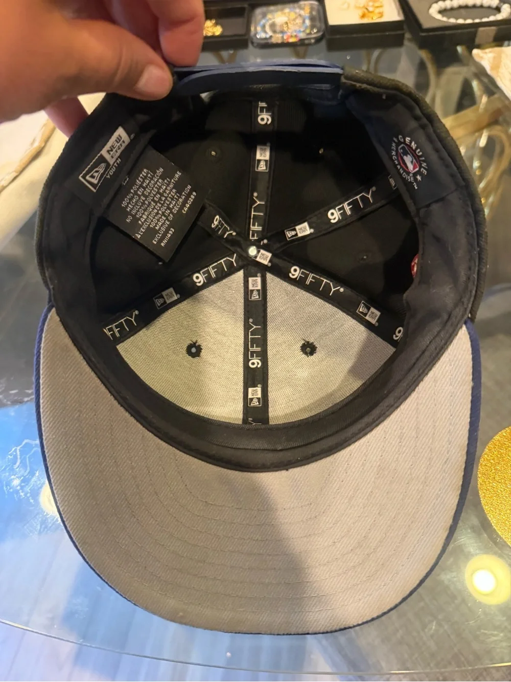MLB Kids LA Baseball Cap - Black and Blue